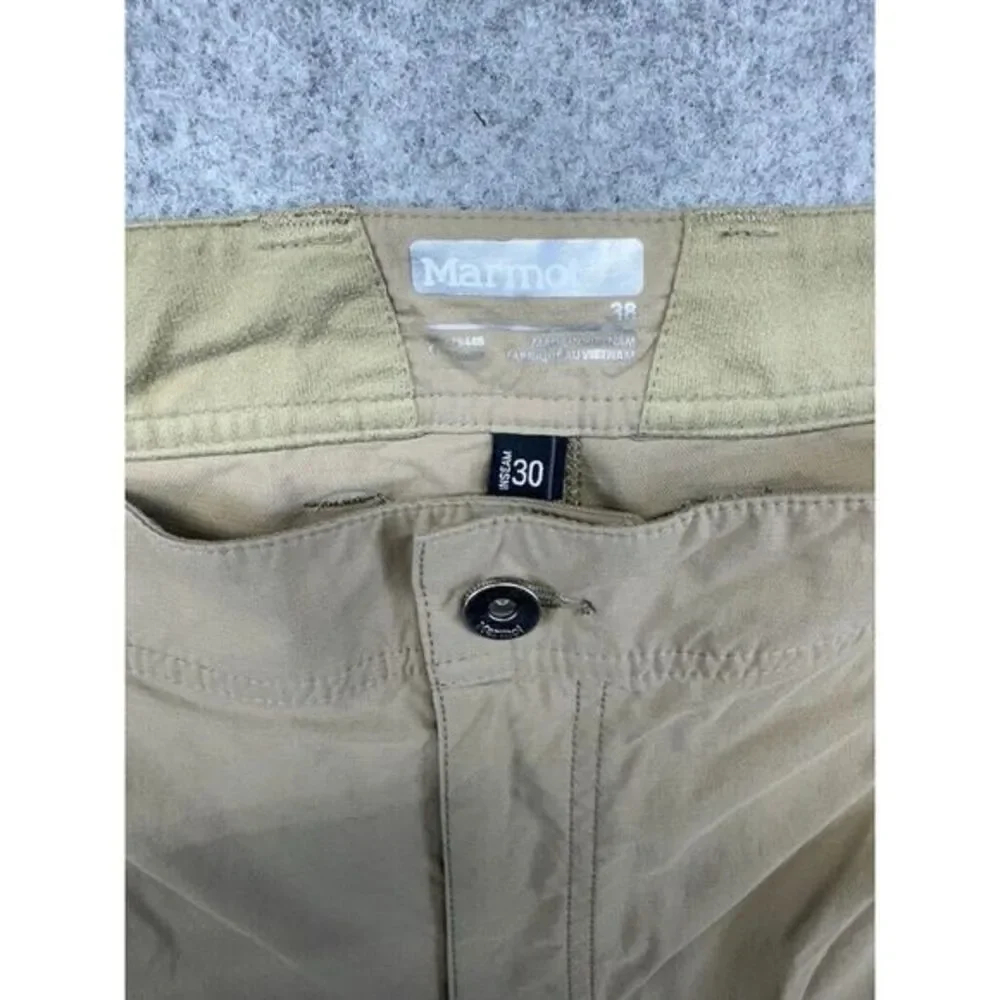 Marmot Pants Mens Size 38x29 Tan Lightweight Stretch Hiking Camping‎ Outdoor EUC